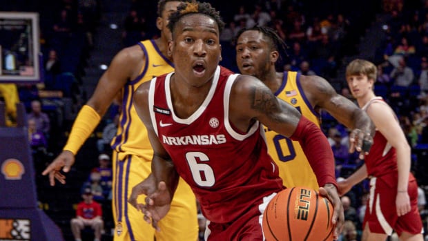 Razorbacks Layden Blocker against LSU on Saturday